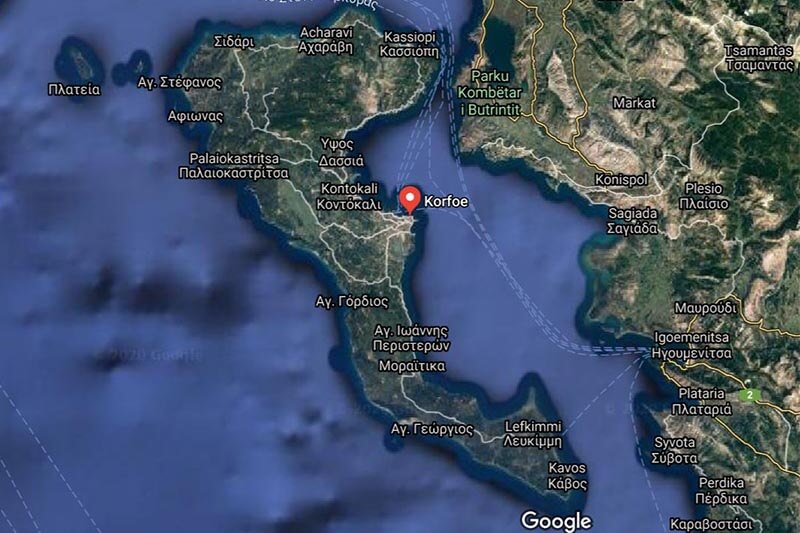 Geografie Corfu
